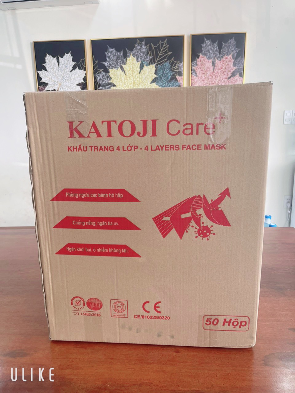 Khẩu trang y tế 4 lớp vải KATOJI
