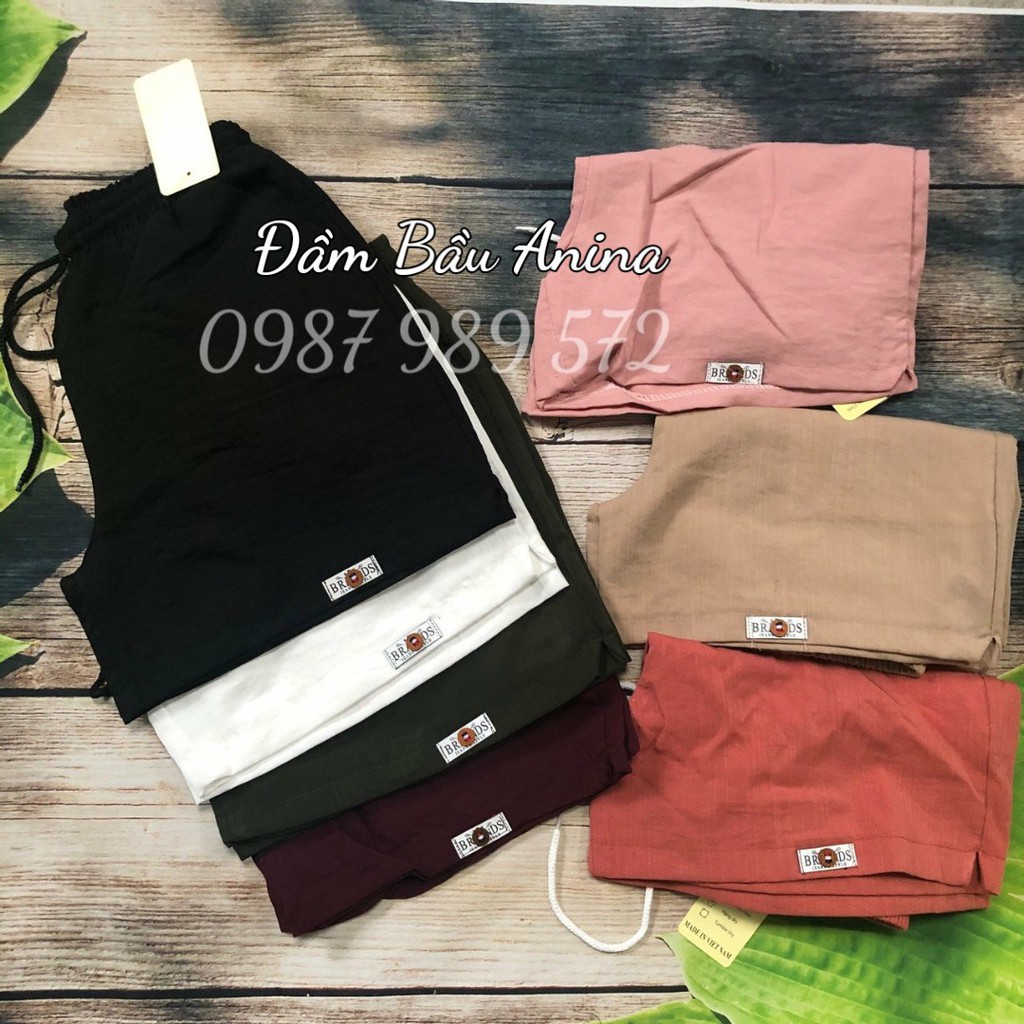 Quần sooc nữ chất đũi chất dầy dặn thoáng nhẹ mềm mát sn2002
