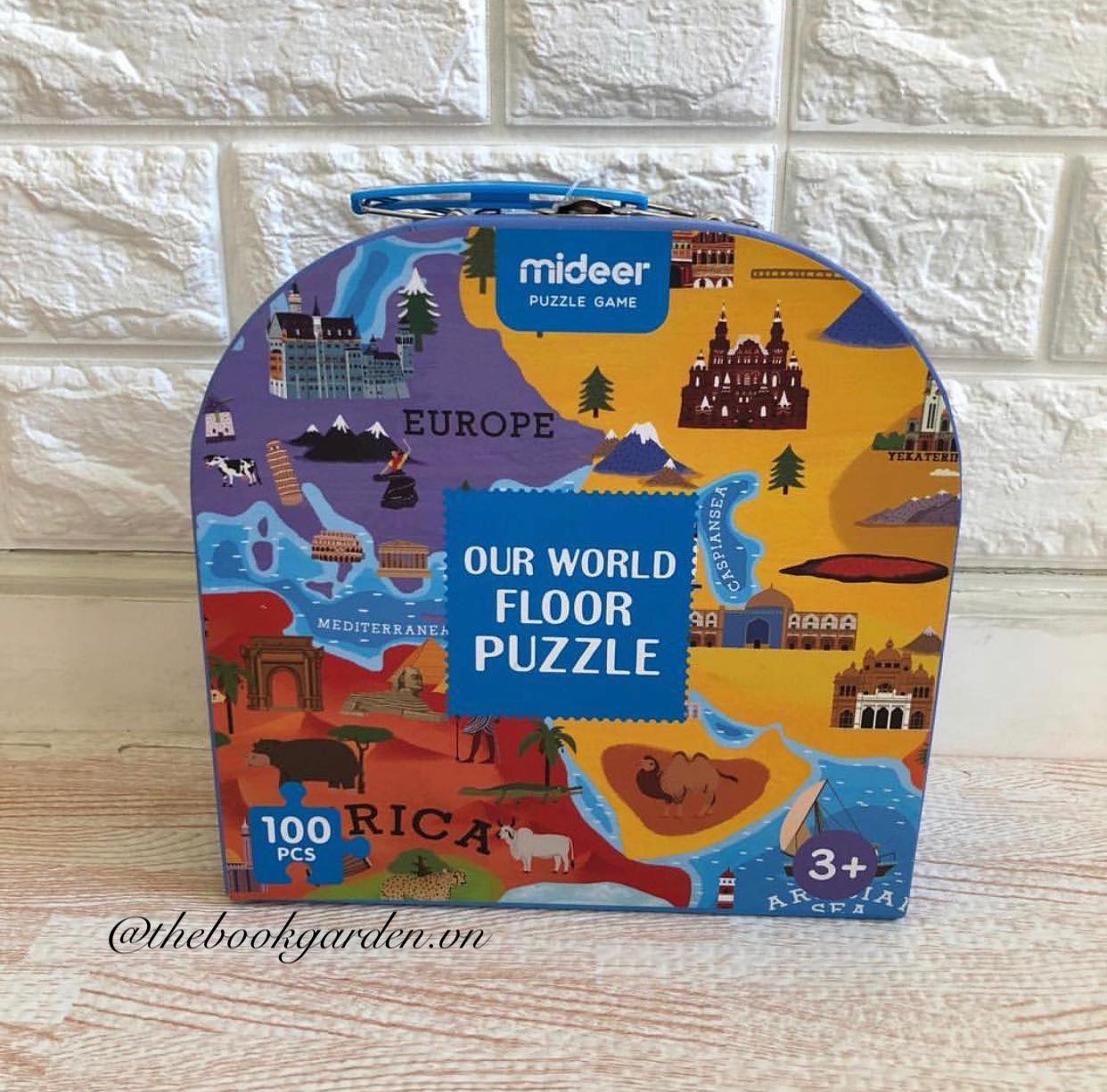 Ghép hình mideer 100 pcs - chủ đề our world