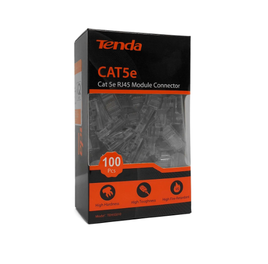 [Chính hãng] [Có sẵn] Đầu RJ45 CAT5e Tenda TEH5E010 (Hộp) - KBVISION STORE