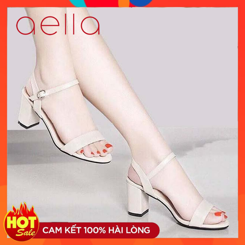 [HCM]GIÀY SANDAL GÓT VUÔNG 5CM AELLA205 HÀNG CTY CHÍNH HÃNG VNXK