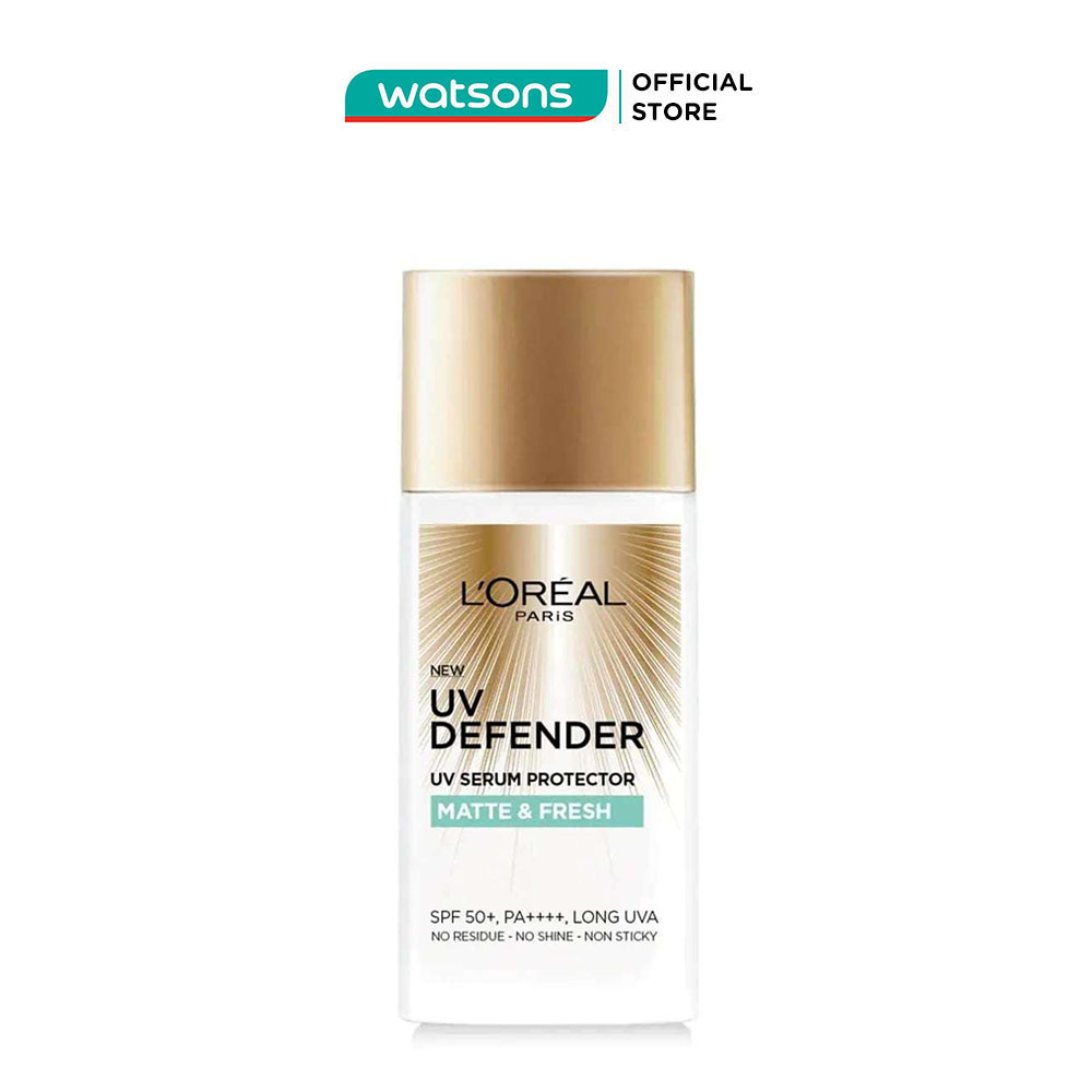 Kem chống nắng l’oréal paris uv defender spf50+ pa++++ matte & fresh kiềm dầu thoáng mịn 50ml