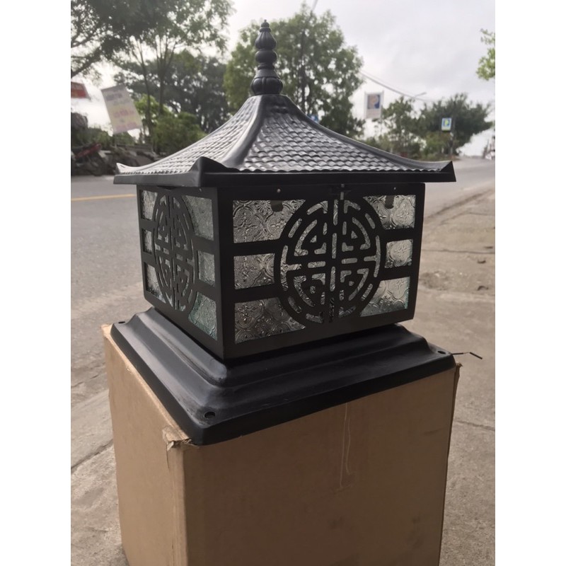 [HCM]ĐÈN TRỤ CỔNG NHÔM ĐÚC D300