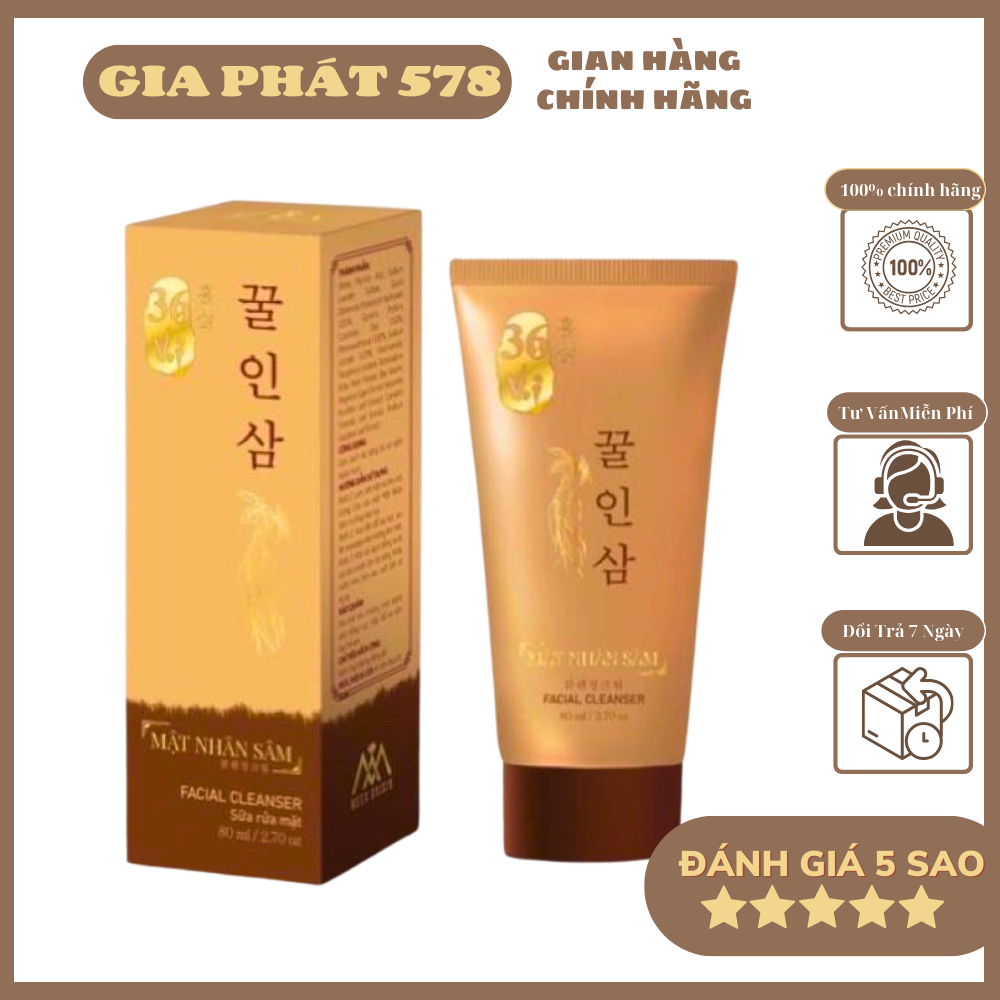 Sửa Rửa Mặt 36 Vị Nhâm Sâm Ngừa Mun, Dưỡng da