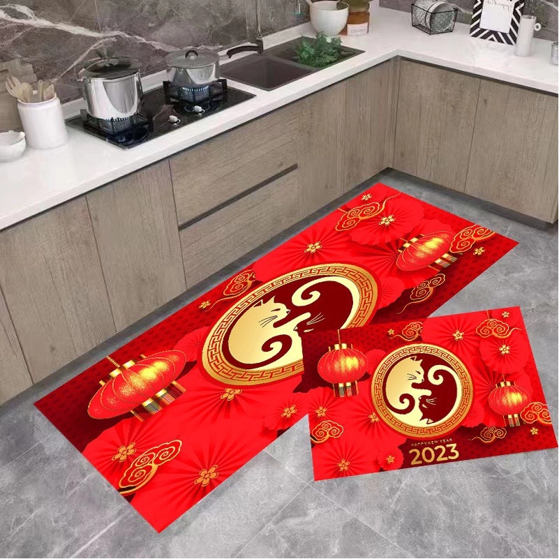 Thảm Bếp Cao Cấp Hiện Đại 2 Tấm Chống Trượt Dày Hút Nước Màu Sắc Sang Trọng - Bộ Thảm trải Bếp 3D Chất Liệu Bali Thảm Nhà Bếp tphcm