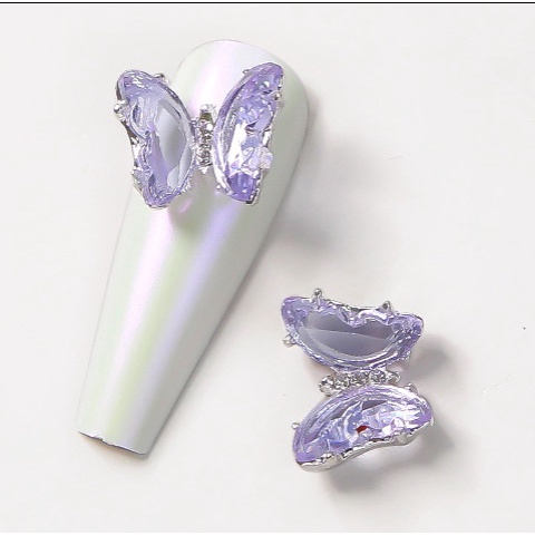 Charm nail - charm đá sáng - charm bướm cao cấp