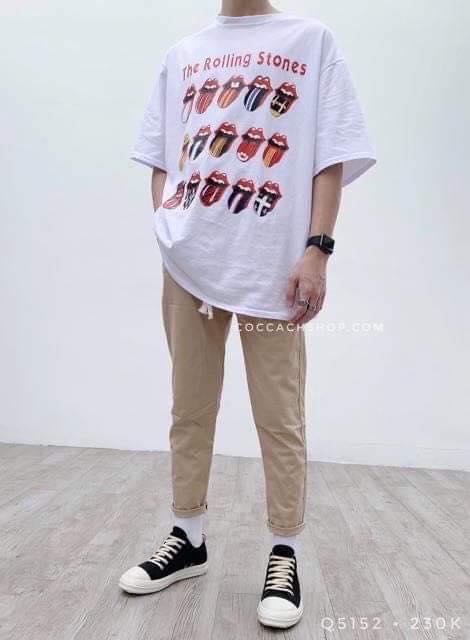 Quần kaki baggy nam ống côn
