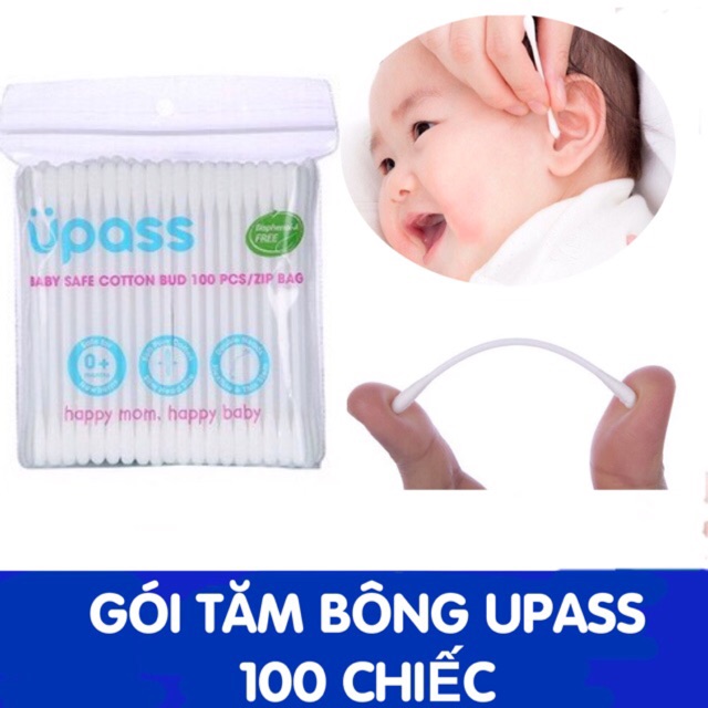 [HCM] Tăm bông cho trẻ em Upass ( gói)