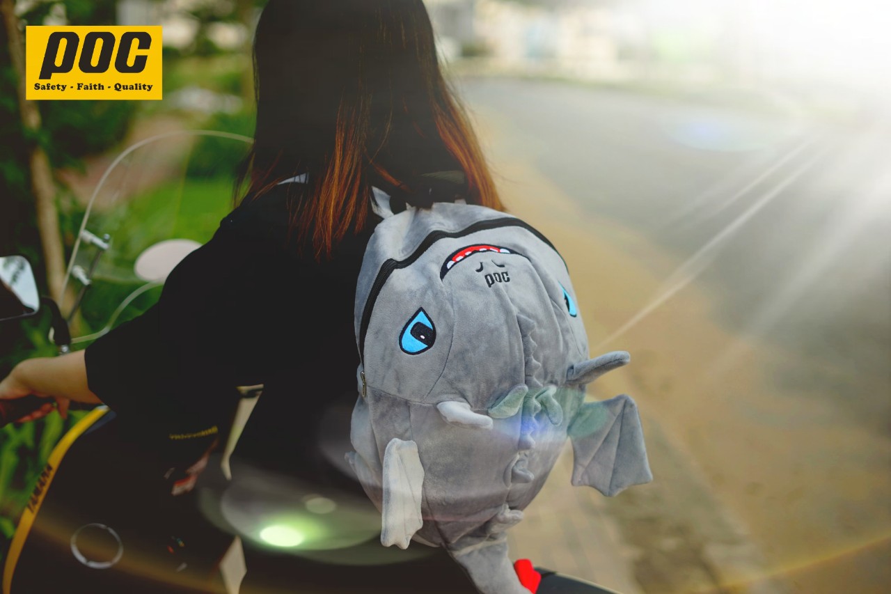 Balo rồng vải nhung,Balo khủng long lưới cao cấp màu xám