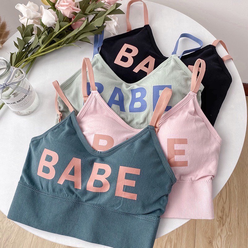 Áo Ngực Bra Nữ Cotton Hở Lưng Chữ U, Áo Bra Tập Thể Thao Nâng Ngực