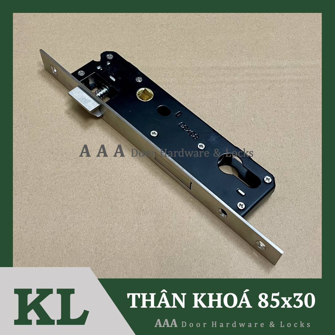 Bán lẻ thân khoá mặt ngắn kl 85x30 dùng cho cửa nhôm hệ việt pháp 4500