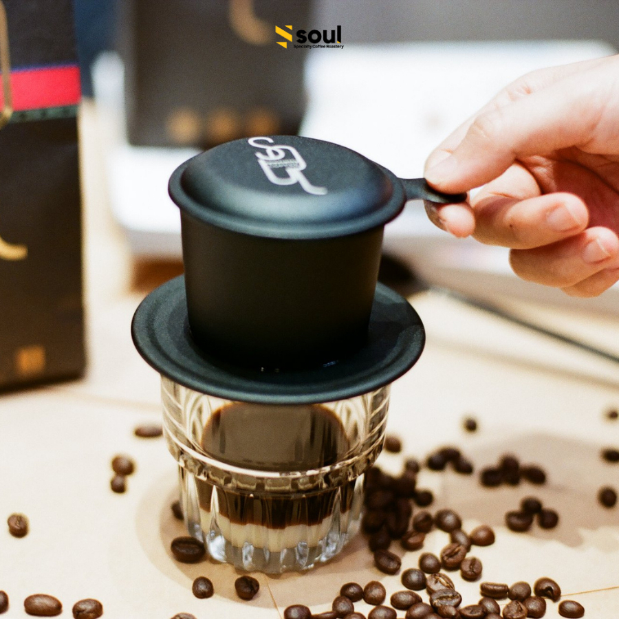 SOUL SPECIALTY COFFEE HORECA BRIGHT | Dòng cà phê blend pha phin chất lượng cao | 70% Robust Đăk Lăk (sơ chế Natural) và 30% Arabica Lâm Đồng (sơ chế Washed)