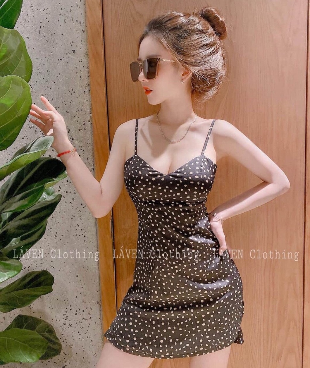 đầm nữ dễ thương hai dây có kèm mút ngực