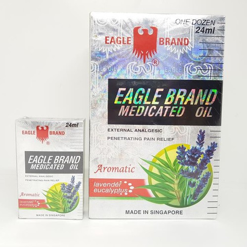 [HCM]Dầu Gió Trắng 2 Nắp [Lavender] Eagle Brand [Mỹ] 24ML