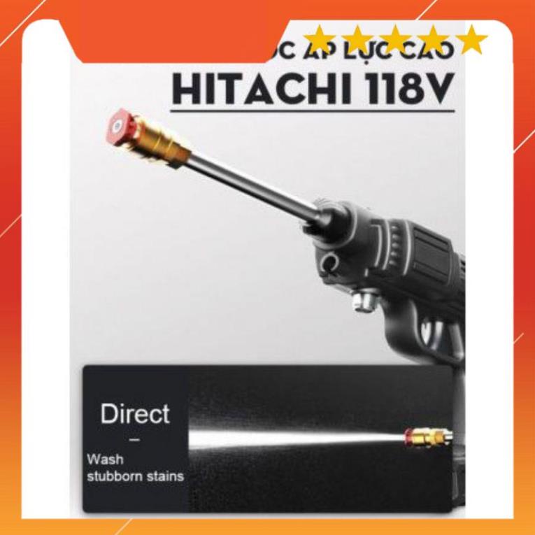 [BẢO HÀNH 12 THÁNG] MÁY RỬA XE HITACHI 199V PIN SẠC CỰC MẠNH