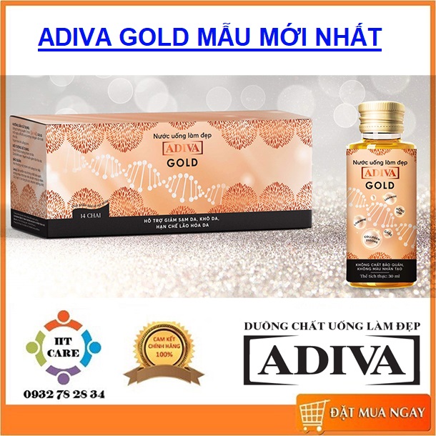 HCMCOLLAGEN ADIVA GOLD - HỘP 14 LỌ