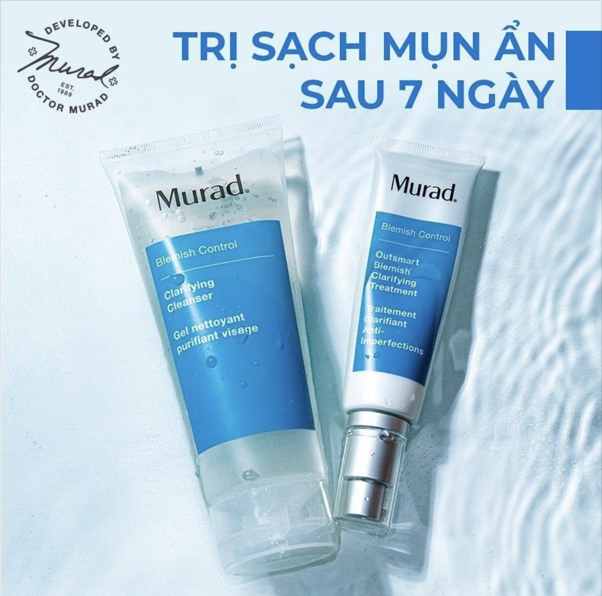 Sữa rửa mặt cho da mụn Murad - Clarifying Cleanser