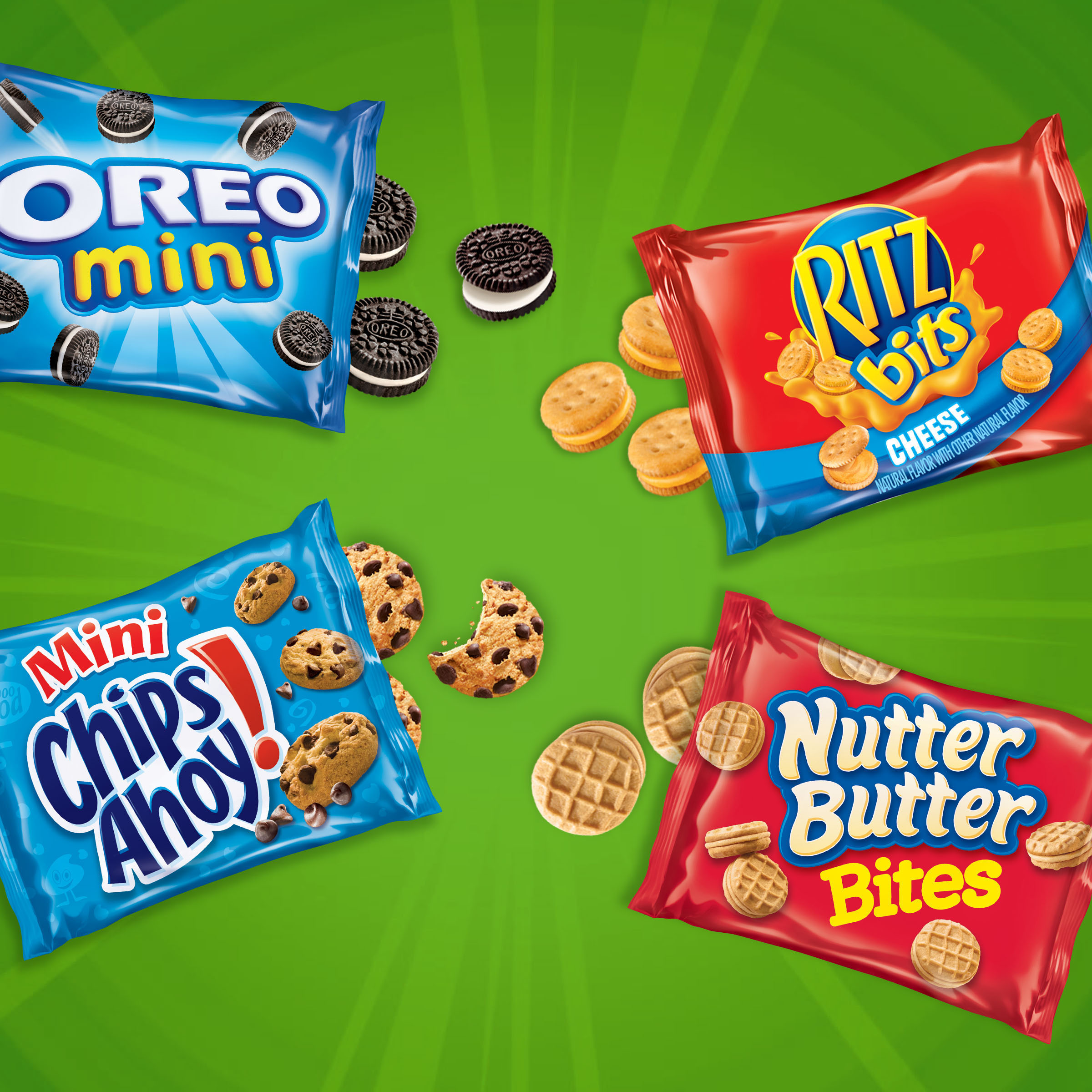 Nabisco Classic Mix, Oreo, Chips Ahoy!, Nutter Butter Bites, Ritz Bits
