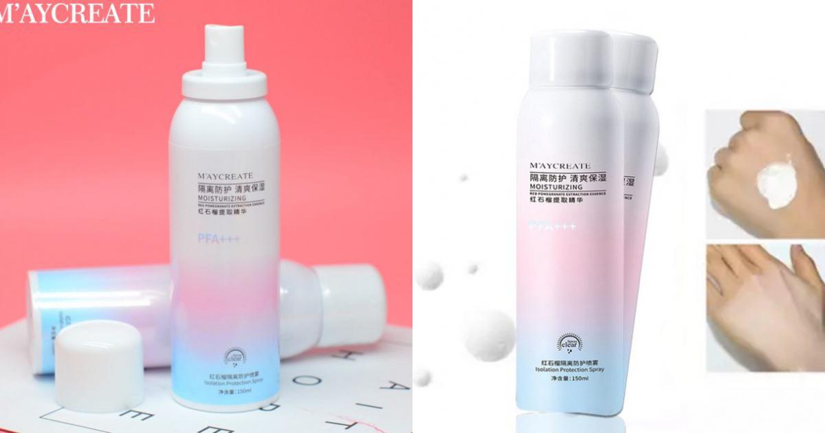 XỊT CHỐNG NẮNG MAYCREATE BẬT NGAY TONE SAU SỬ DỤNG