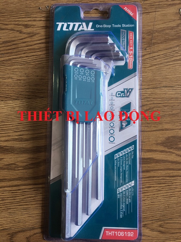1.5-10MM BỘ LỤC GIÁC ĐẦU BẰNG 9 CHI TIẾT HỆ TOTAL THT106192