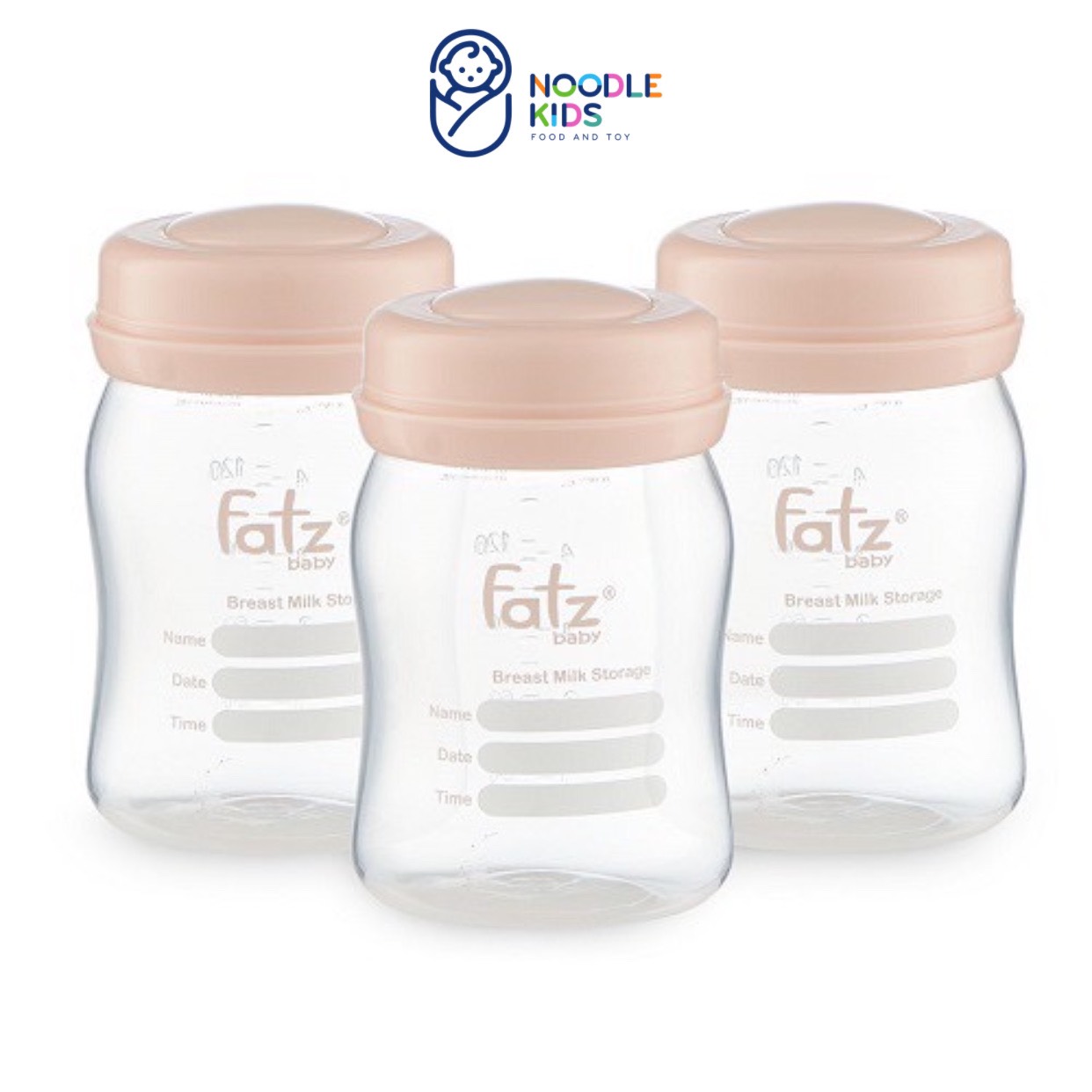 [CHÍNH HÃNG] Bộ 3 bình trữ sữa mẹ 150ml Fatz Baby