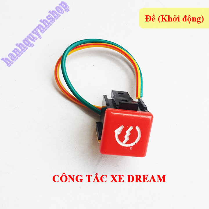 Bộ nút công tắc xe Dream loại đẹp có dây chờ