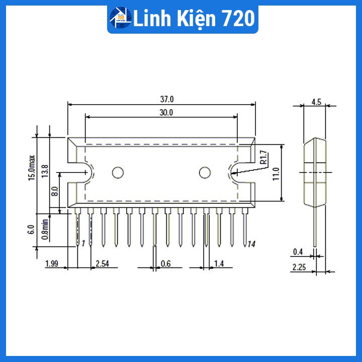 IC LA4440 khuếch đại công suất
