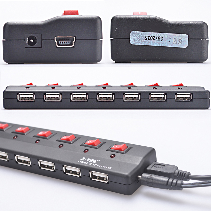 Z-Tek Ze 532A 7 Ports USB Hub