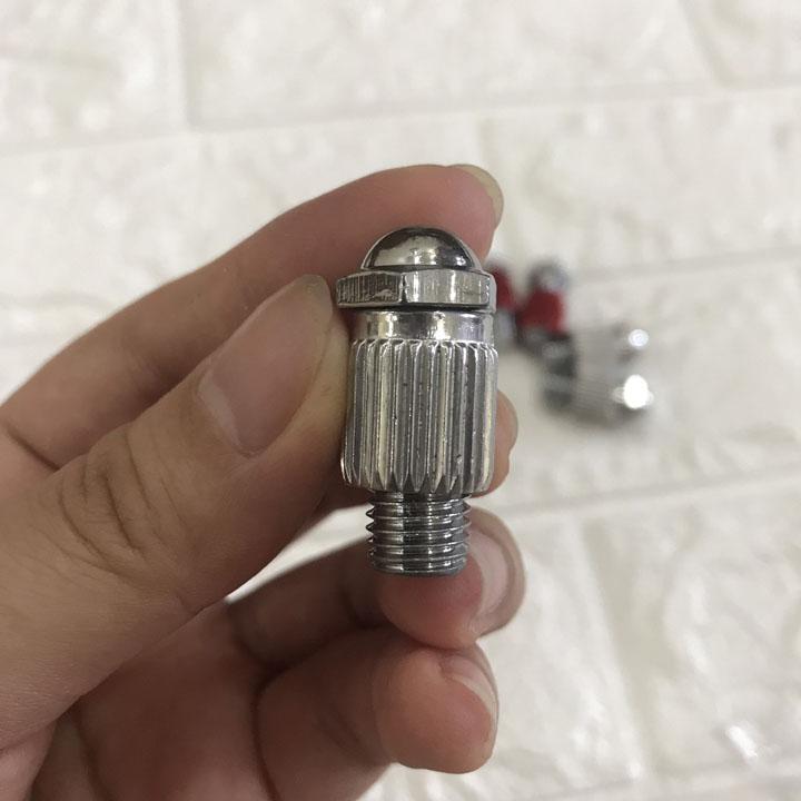 Đôi Ốc chân gương  xe máy Wave A110 - S110 - RS (Màu bạc)