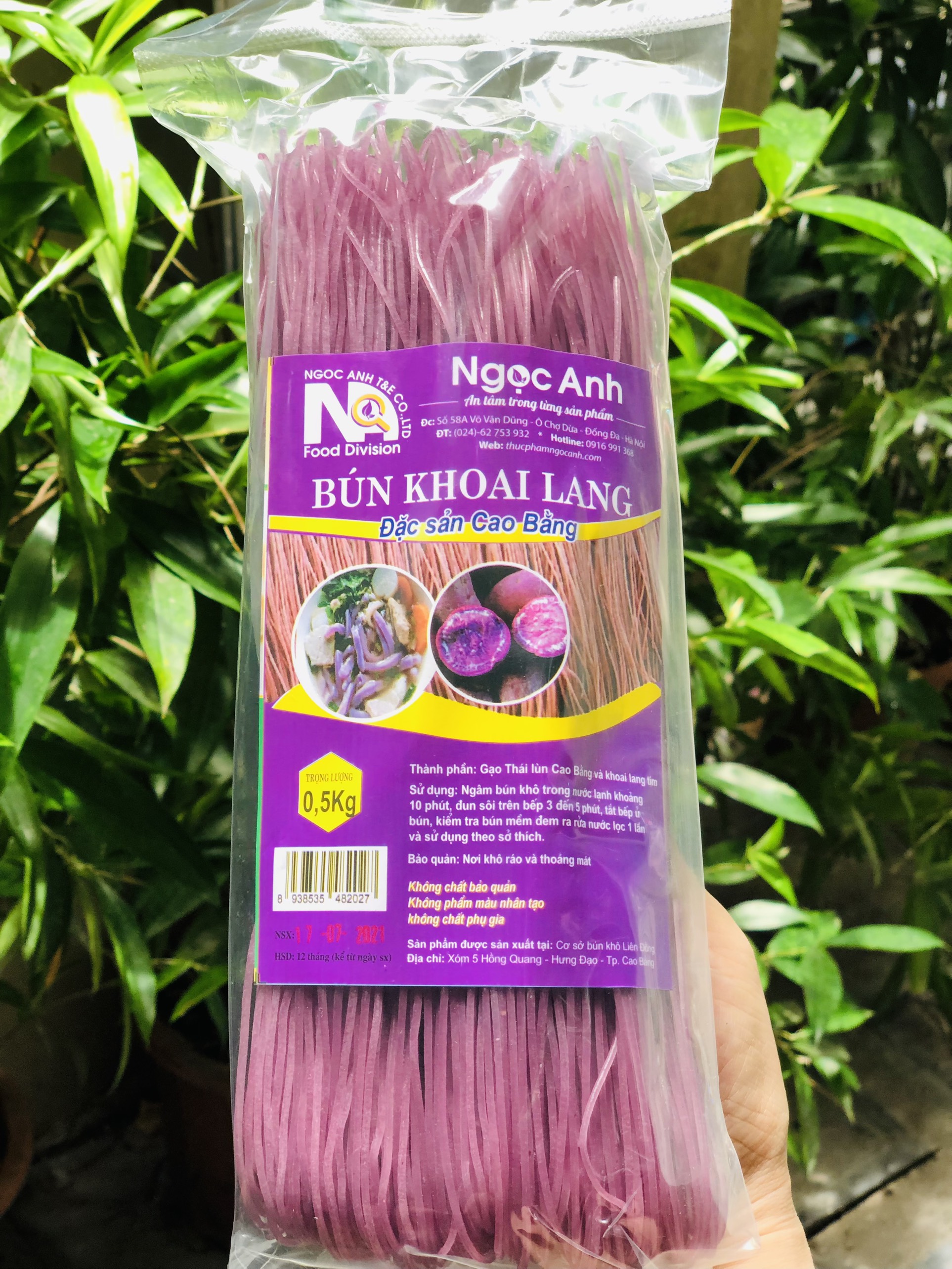 Bún khoai lang gói 500g - VT00005