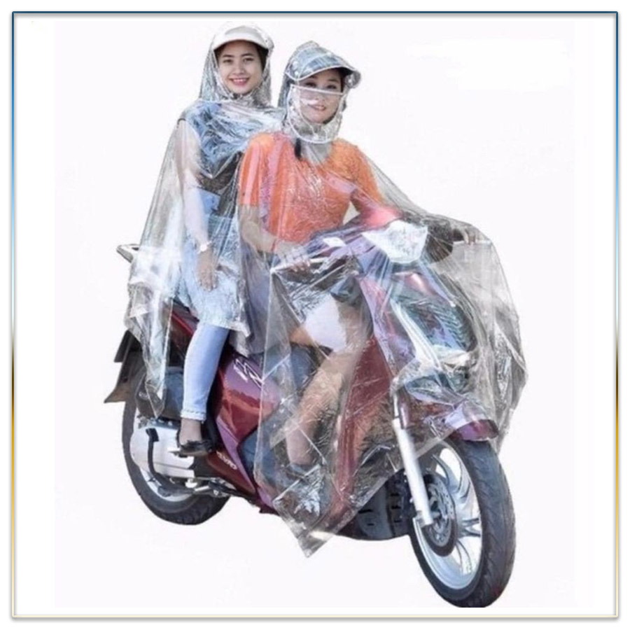 Áo Mưa Trong Suốt 2 Đầu