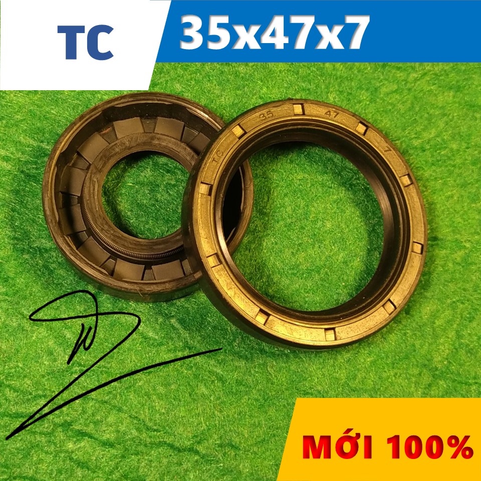 Phớt dầu TC 35x47x7   (Chắn dầu / lò xo / Phớt ben / Oil seal TC 35*47*7)