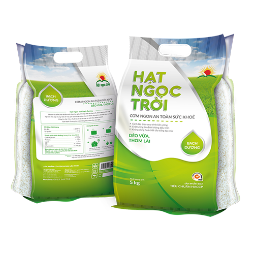 [HCM]GẠO HẠT NGỌC TRỜI BẠCH DƯƠNG -Gạo Đặc Sản Thơm Lài - bao 5kg