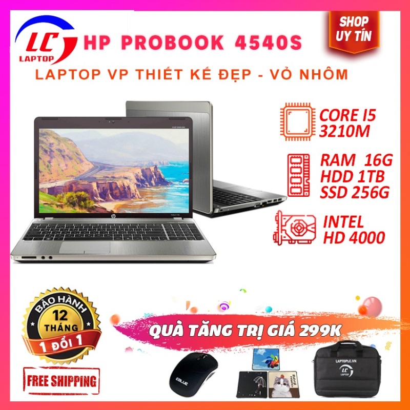 Laptop giá rẻ Hp 4540s core i5-3210m, laptop chơi game đồ họa cơ bản, màn 15.6in hd led vỏ nhôm, màu bạc , Laptoplc