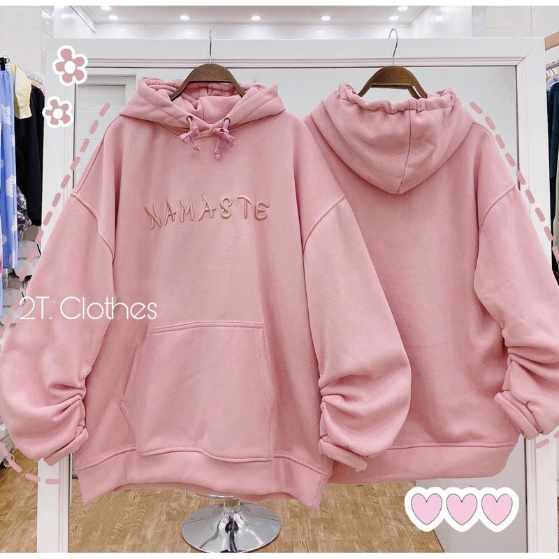 Áo sweater nữ chất nỉ dày dặn in Chữ NAMASTE Cao Cấp ( KIỂU TAY PHỒNG ) form rộng Hàn Quốc TP665