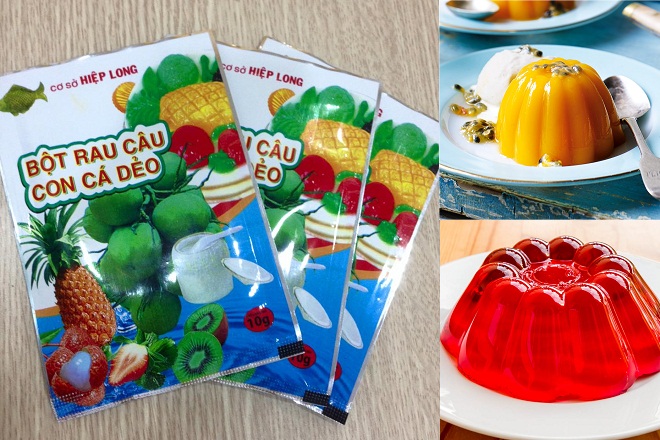 1 Hộp Thạch rau câu con cá dẻo hiệp long( gói 10g)