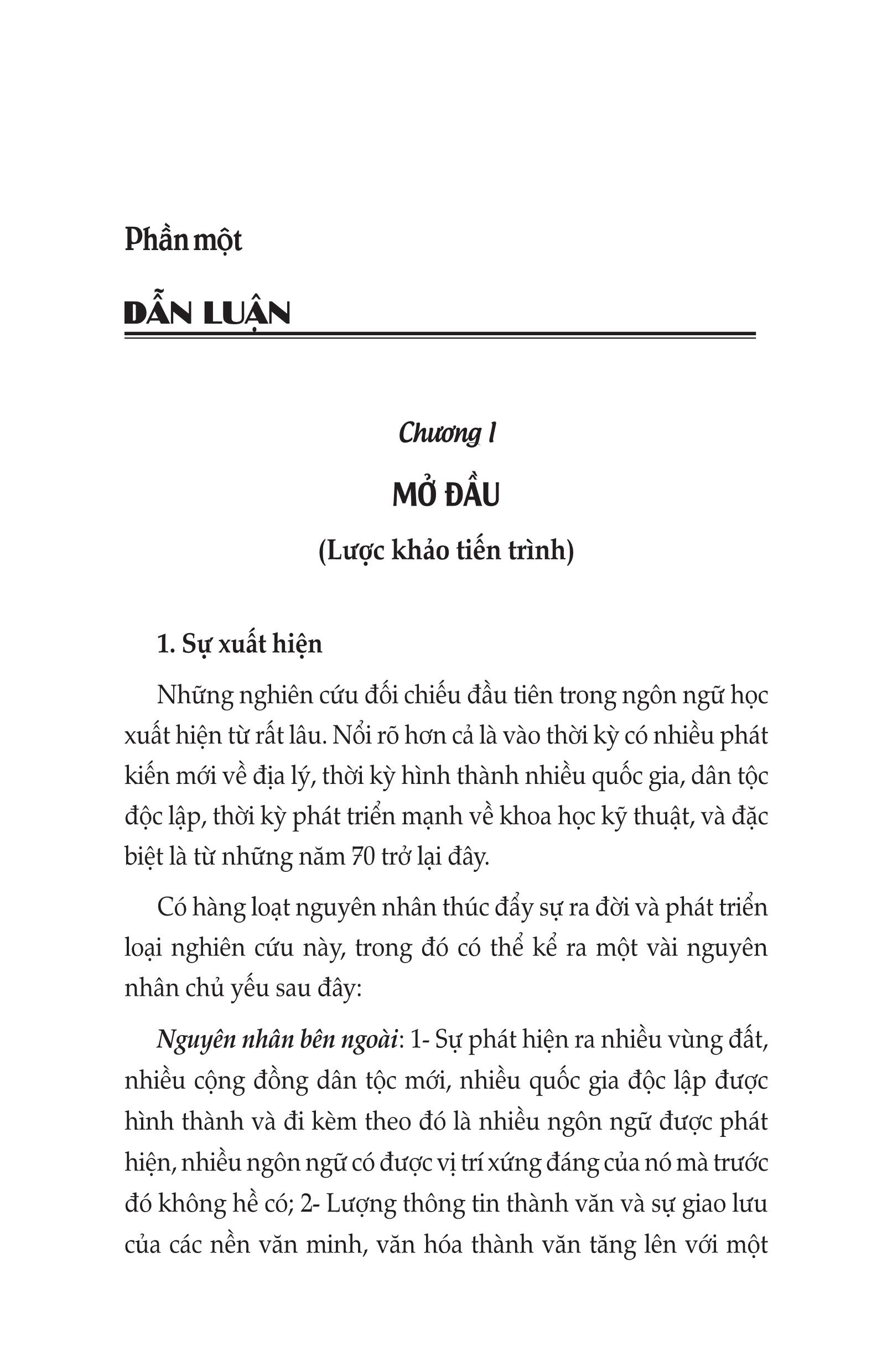 Nghiên Cứu Đối Chiếu Các Ngôn Ngữ
