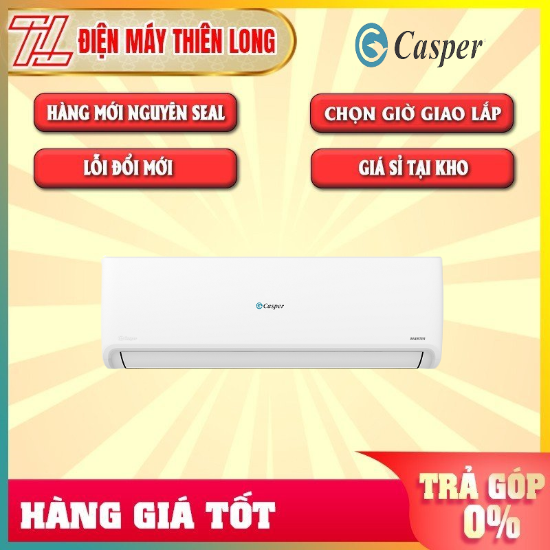 Máy lạnh casper inverter 1 hp tc-09is35 - chức năng tự động làm sạch iclean - trả góp 0% - giao toàn quốc - ngoài hcm tính phí