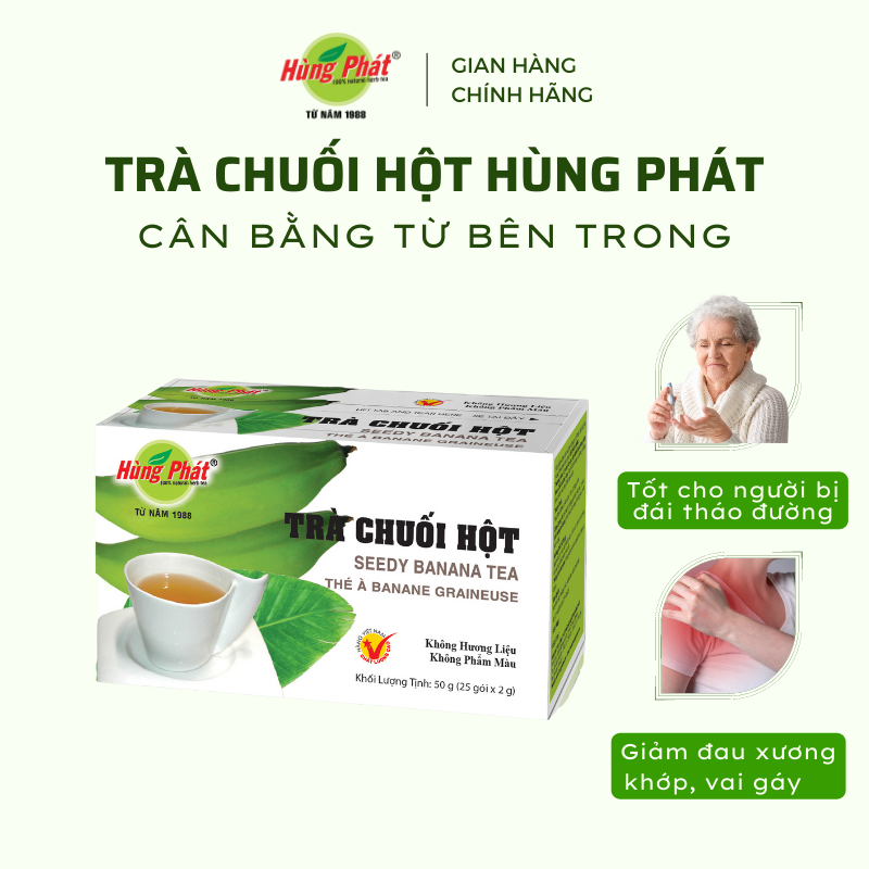 TRÀ THẢO MỘC Trà Chuối Hột - Trà Hùng Phát