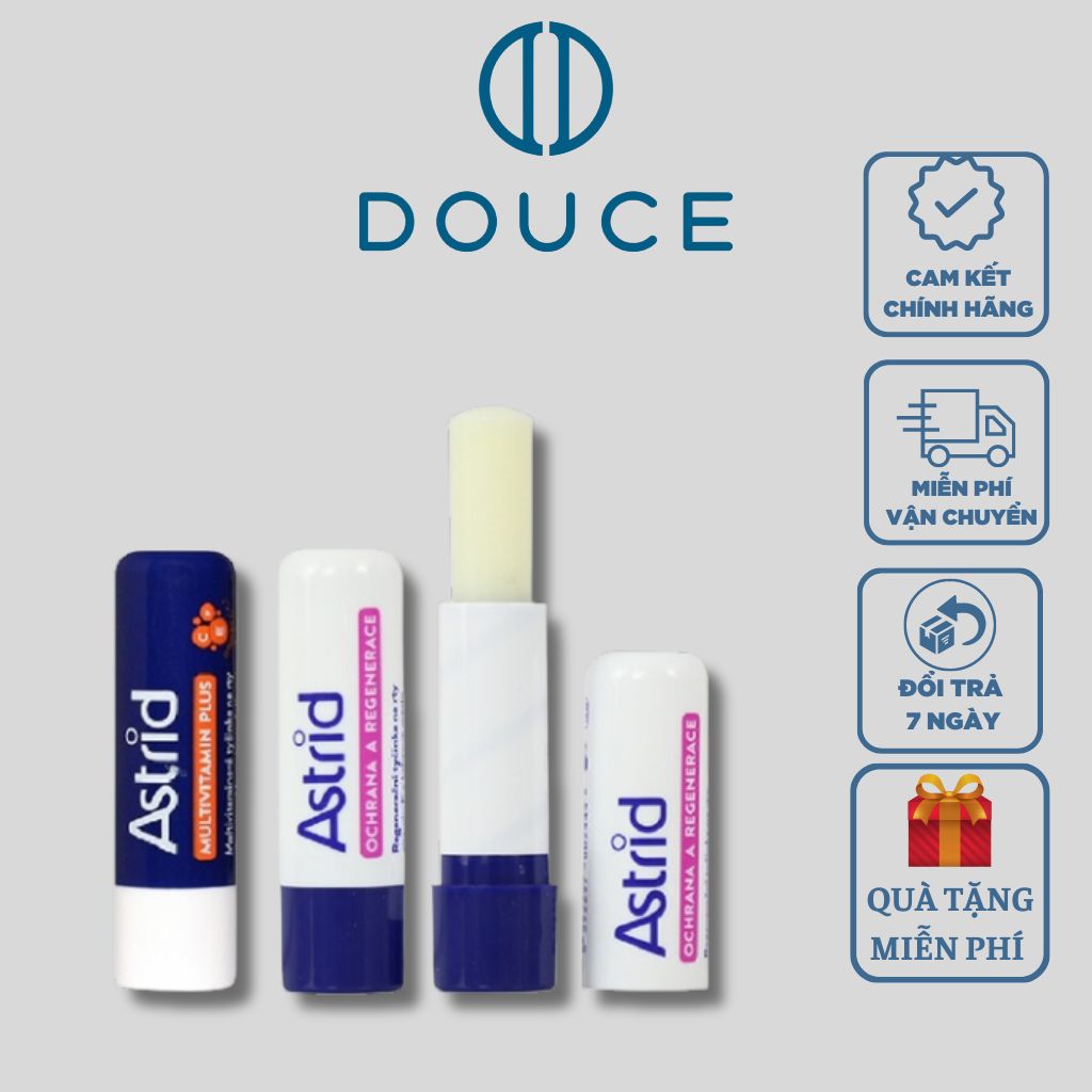 Son Dưỡng Môi Mỡ Hươu Astrid Multivitamin tẩy da chết tái tạo môi mềm dưỡng ẩm căng mọng-DOUCE.VN