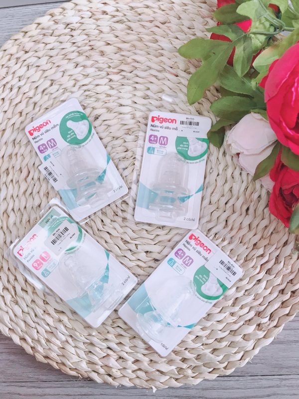 [HCM]Núm Ty Thay Bình Cổ Hẹp Pigeon Siêu Mềm Đủ Size S/M/L/Y