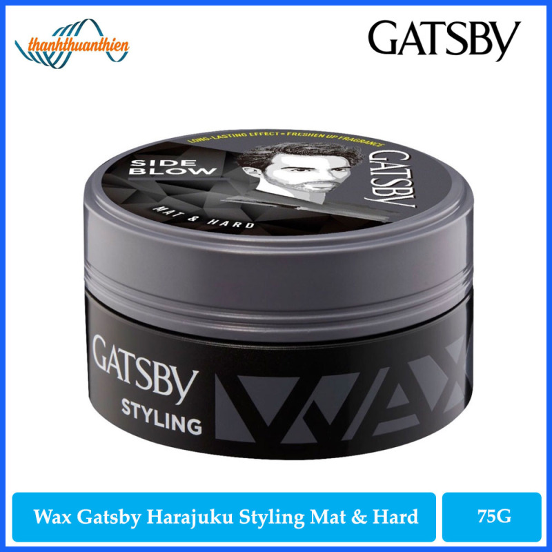 [HCM]Wax tạo kiểu tóc Gatsby Harajuku Styling Mat & Hard Đen Xám 75g