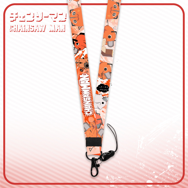 Dây đeo thẻ tên/móc khóa dây strap anime Chainsaw Man [T69 Shop]