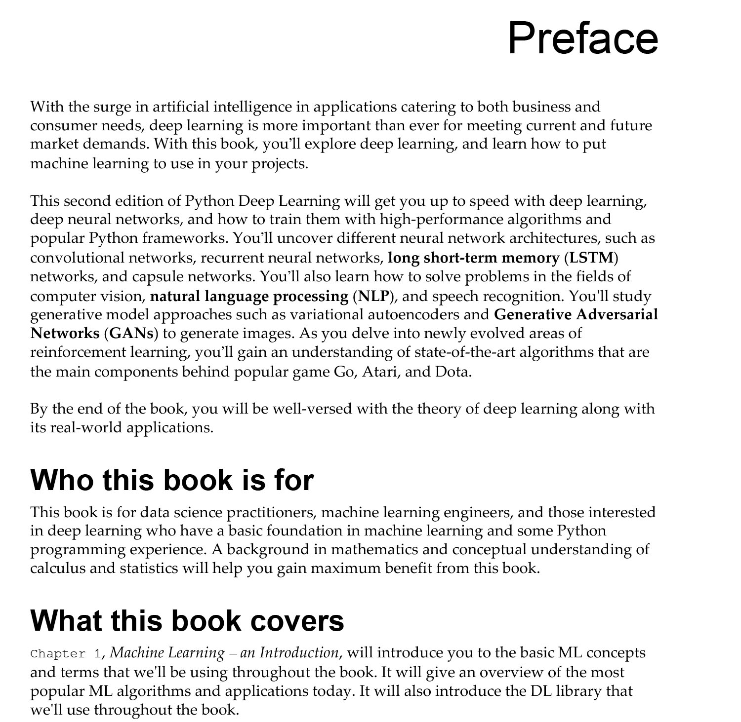 Python Deep Learning Exploring deep learning techniques, neural network architectures and GANs with PyTorch, Keras and TensorFlow Sách