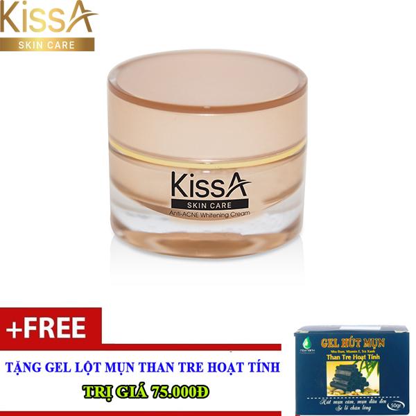 [HCM]Kem hỗ trợ ngăn nừa mụn KissA ( Tặng gel hút mụn than tre hoạt tính)