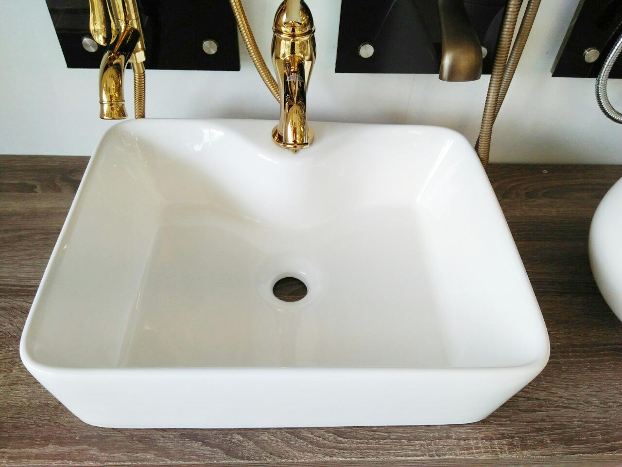 [HCM]Chậu Lavabo rửa mặt để bàn vuông
