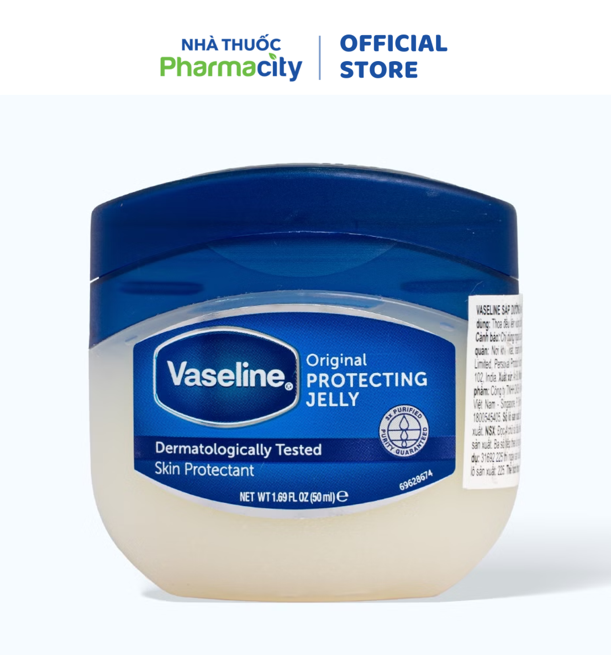 Sáp dưỡng ẩm Vaseline Pure Petroleum Jelly Original (50ml)