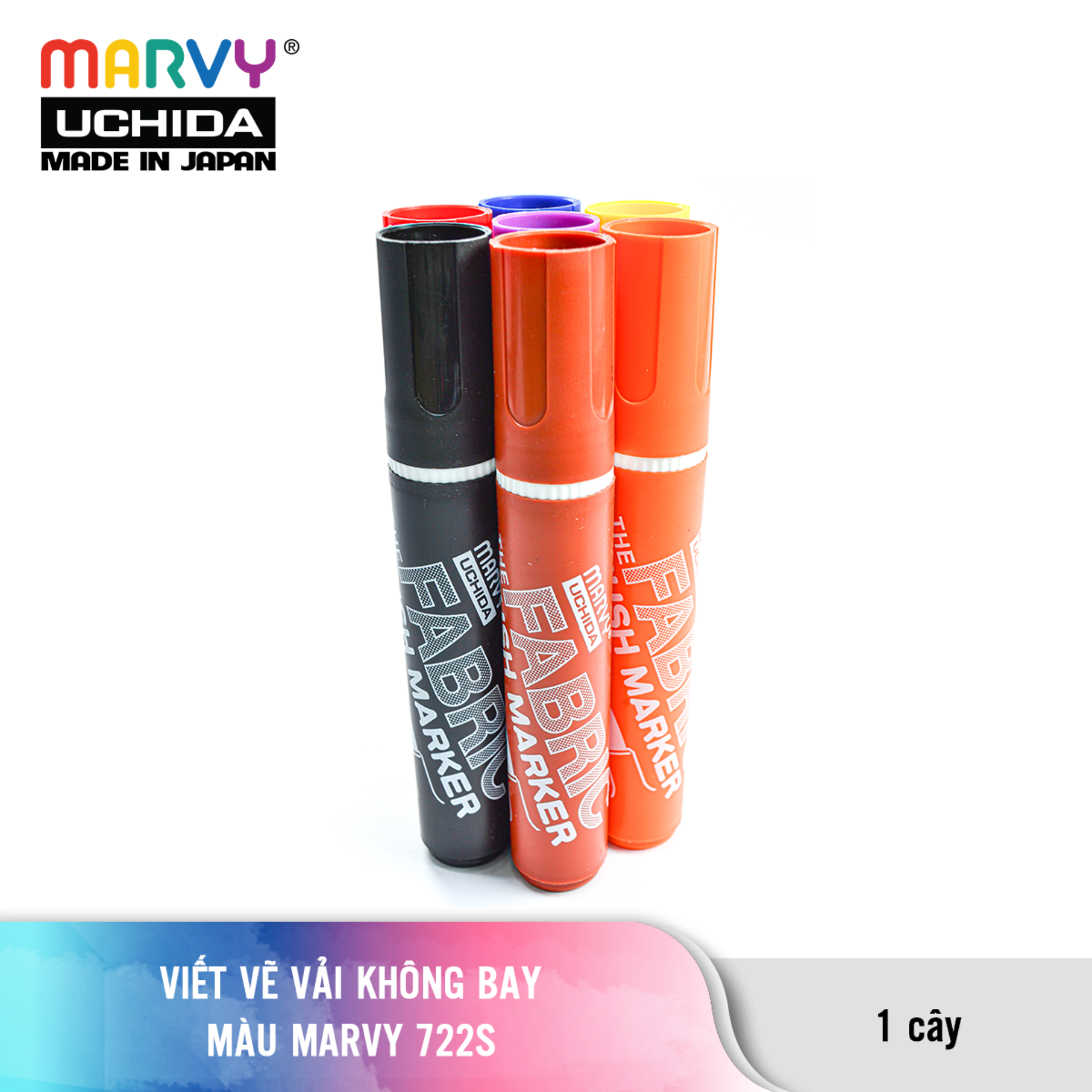 Viết Vẽ Vải Không Bay Màu Marvy 722S
