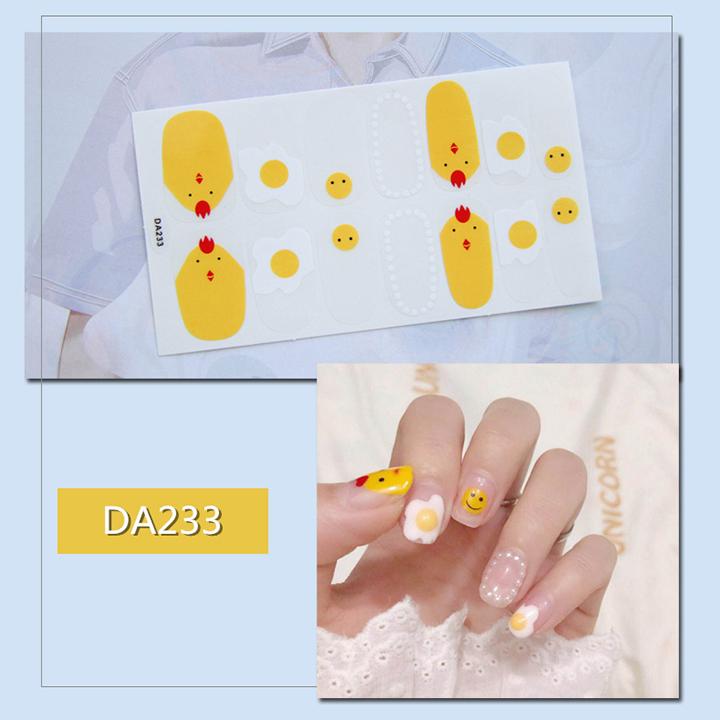 Sticker dán trang trí móng tay họa tiết dễ thương mã DA221 - DA240