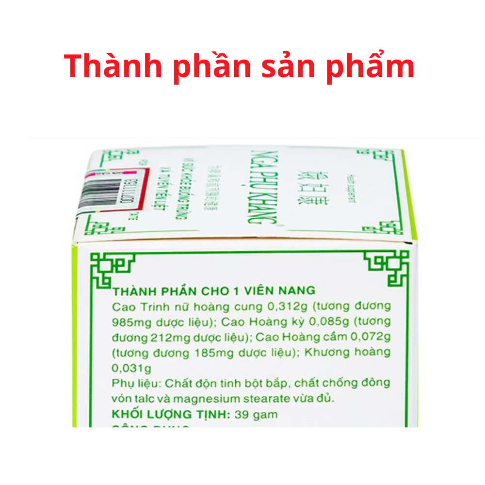 [HCM]Nga Phụ Khang ( Hộp 2 lọ 360 viên )
